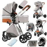 Poussette bébé 3 en 1 poussette légère pour nouveau-nés voyage pliable bébé voitures infantile poussette landau siège auto bébé