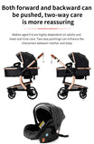 Poussette légère Magic ZC, poussette bébé 3 en 1, landau pour bébé, poussette légère en PU 3 en 1