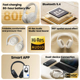 HAYLOU S30 casque sans fil Bluetooth 5.4 43dB casques antibruit adaptatifs 40mm pilote dynamique 80H écouteurs de lecture