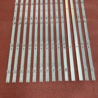 Bande de rétroéclairage LED (14 pièces) pour Hisense 75A7100FTUK, 75A7100F, 75A7120F, 75A7120FIL et 75H78G