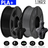 JAYO Filament d'imprimante 3D PETG / PLA / PLA PLUS 1.75mm 2.2 KG 100% matériaux d'impression 3D non toxiques sans bulle pour imprimante 3D