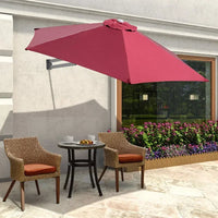 Parasol Patio parapluie remplaçable tissu plage auvent été extérieur jardin Protection Uv Parasol parapluie haut tissu 6/8 nervures