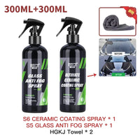 HGKJ S6 voiture revêtement céramique Spray miroir brillant liquide étanche voiture Nano cristal cire hydrophobe Spray peinture soins accessoires