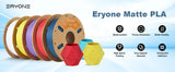 Filament PLA mat premium ERYONE 1/3/5/10 kg, diamètre 1,75 mm, impression 3D, multicolore disponible, promotion exceptionnelle sur le filament PLA mat, bobine de 1 kg.