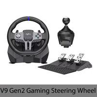 Volant de jeu PXN V9 Gen2/V9 270 ° /900 °   Simulateur de course pour PS4,PS3, PC Windows 7/8/10/11,Xbox One,Xbox Series X/S