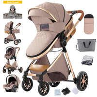 Poussette bébé poussettes légères 3 en 1 landau chariot bébé landau 3 en 1 berceau de poussette Multiple pour nouveau-nés