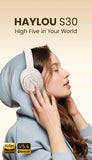 HAYLOU S30 casque sans fil Bluetooth 5.4 43dB casques antibruit adaptatifs 40mm pilote dynamique 80H écouteurs de lecture