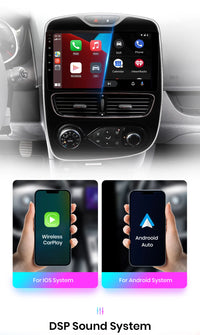 Autoradio Junsun CarPlay Android Auto pour Renault Clio 4 ZOE 2012-2017, système GPS intelligent, stéréo multimédia