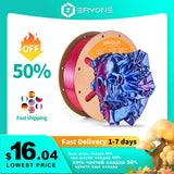 ERYONE Nouveauté Filament PLA Soie Hyper Speed bicolore haute qualité 1 kg, diamètre 1,75 mm, pour imprimante 3D - Livraison rapide