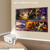 Magcubic – projecteur natif 1080P 650ANSI 8K Android14 L018, avec Correction automatique du Keystone, mise au point, Wifi6 BT5.4, film Portable pour l'extérieur