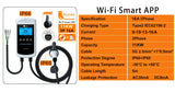 Feyree 22KW 32A Type2 EV chargeur 11KW 3P EVSE Wallbox 7.6KW 1P 4.3 pouces écran nouveau Smart APP contrôle Station de charge chargeur de voiture