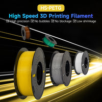 Filament KINGROON HD-PETG pour imprimante 3D, 1,75 mm, haute vitesse, Hyper PETG, 5 kg et 10 kg, couleurs assorties