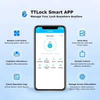 Verrouillage de porte intelligent sans clé numérique avec carte RFID et application TTLock (sans empreinte digitale)
