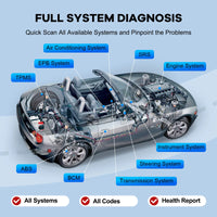 MUCAR BT200/BT200 Pro OBD2 Outil de diagnostic Bluetooth Diagnostic complet du système, réinitialisation de l'huile SAS 15 Scanner OBD 2 pour tous les véhicules Lecteur de codes