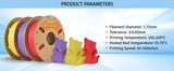 Filament PLA mat premium ERYONE 1/3/5/10 kg, diamètre 1,75 mm, impression 3D, multicolore disponible, promotion exceptionnelle sur le filament PLA mat, bobine de 1 kg.
