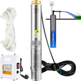 SucceBuy pompe Submersible pour puits profond pompe à eau en acier inoxydable 370W/550W/750W/1100W grande débit pompe à eau à tête haute
