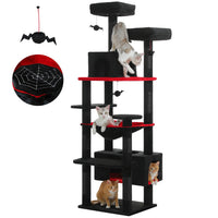 Grand arbre et tour pour chats d'intérieur, avec postes à gratter recouvertes de Sisal, hamac spacieux, perchoirs rembourrés et condos, jouets pour chats