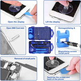 Kit de tournevis magnétique professionnel de précision 122 pièces avec embouts en acier CR-V et pointes magnétiques pour réparations de bricolage