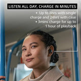 SONY WF-1000XM5 Écouteurs Sans Fil Les Meilleurs Écouteurs Antibruit Bluetooth Autonomie de la Batterie Jusqu'à 24 Heures Connexion Multipoint