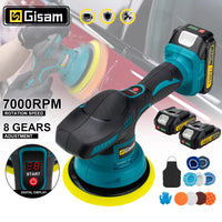 Gami – polisseuse de voiture sans fil, 8 vitesses réglables, pour épilation électrique automatique, ponçage, glaçage, outil électrique adapté à la broche de batterie Makita 18v