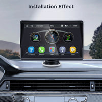 Autoradio sans fil portable avec caméra de recul FM, lecteur vidéo, Android Auto, écran tactile universel, limitation, 7"