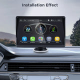 Autoradio sans fil portable avec caméra de recul FM, lecteur vidéo, Android Auto, écran tactile universel, limitation, 7"