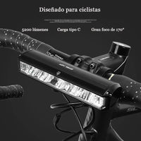 Éclairage avant pour vélo, 5200 lumens, 8000 mAh, étanche, lampe torche pour vélo de route rechargeable par USB, accessoires et équipement de cyclisme