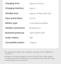 HAYLOU S30 casque sans fil Bluetooth 5.4 43dB casques antibruit adaptatifs 40mm pilote dynamique 80H écouteurs de lecture
