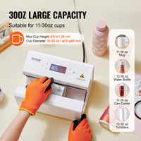 SucceBuy – presse à chaud automatique pour gobelet, presse à chaud pour tasse, gobelets à Sublimation de 11 à 30oz, chauffage rapide, même presse à gobelet avec ruban adhésif
