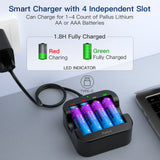 2A Aa 1.5V AA Lithium 3500mWh 1.5v aa Li-ion batterie Rechargeable AA Batteries avec LCD chargeur de batterie intelligent pour pile AA AAA