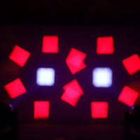 Projecteur LED RGBW 4 en 1 7x40W à effet œil d'abeille + Wash Zoom testa mobile DMX pour éclairage de scène de discothèque, bar, boîte de nuit ou DJ