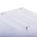 Boîte de rangement avec couvercle, boîte de rangement empilable, coffre de rangement, conteneur de rangement à roulettes, organisateur de placard pour la maison