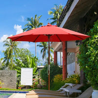 Parasol Patio parapluie remplaçable tissu plage auvent été extérieur jardin Protection Uv Parasol parapluie haut tissu 6/8 nervures