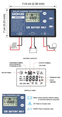 Dokio-Panneau solaire portable et pliable, 18V, 100/160/200/300 W, avec contrôleur 12V pour charger la batterie, adapté au camping