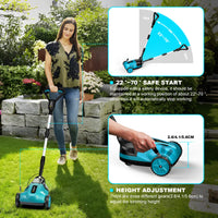 Gismis 10 pouces 46000 tr/min tondeuse à gazon électrique sans brosse tondeuse à gazon sans fil coupe-paes de jardin pour Makita 18V batterie broche