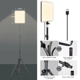 LED lumières vidéo conférence photographie éclairage Selfie lumière Photo Studio lampe avec trépied pour tirer en direct Streaming TikTok Zoom