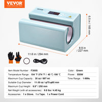 SucceBuy – presse à chaud automatique pour gobelet, presse à chaud pour tasse, gobelets à Sublimation de 11 à 30oz, chauffage rapide, même presse à gobelet avec ruban adhésif