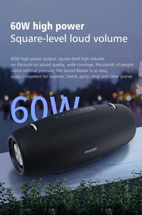 Enceinte Bluetooth portable ZEALOT-S67 60W - Idéale pour les fêtes en extérieur - Puissante et offrant d'excellentes basses - Haute fidélité