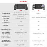 Manette de jeu Bluetooth GameSir G8 Galileo / G8 Plus pour téléphone portable, avec joystick à effet Hall, compatible Switch, téléphones Android et autres appareils.