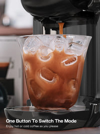 HiBREW Machine à café à capsules multiples, chaud/froid Dolce Gusto lait Nespresso Capsule ESE Pod café moulu cafétéria 20Bar 5 en 1