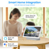 ANRAN 2K caméra de sécurité solaire 3/5MP extérieur sans fil 2.4G WIFI caméra batterie caméra projecteur couleur Vision nocturne ne peut pas ajouter NVR