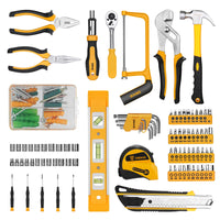 DEKO-Kit d'outils de réparation automobile, ensemble d'instruments mixtes, avec boîte à outils en plastique, mallette de rangement, 228 pièces