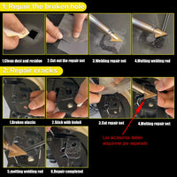 Pistolet de soudage en plastique pour réparation de pare-chocs de voiture, plastifieuse thermique, kit de réparation de pare-chocs, clou de réparation, soudeur multifonction, nouveau, 400 pièces