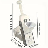 Trancheuse réglable, coupe-légumes en dés, lame en acier inoxydable, ustensile de cuisine, fonctionnement manuel