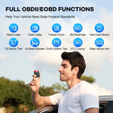 MUCAR BT200/BT200 Pro OBD2 Outil de diagnostic Bluetooth Diagnostic complet du système, réinitialisation de l'huile SAS 15 Scanner OBD 2 pour tous les véhicules Lecteur de codes