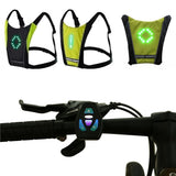 Clignotant de vélo sans fil à LED, gilets de coulée d'iode, télécommande, vélo VTT, vélo de sécurité, émail 30LED