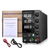KUAIQU Adjustable Switching DC Power Supply 30V 10A 6A Lab Bench Power Supply 60V 5A 120V 3A Output Preset Current 20A 30A 60A