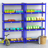 Étagère Industrielle Lourde 5 Niveaux Réglables 875KG Charge Max, Sans Boulons - Rangement Métal Garage Atelier Cave Entrepôt 200x100x50cm