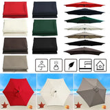 Parasol Patio parapluie remplaçable tissu plage auvent été extérieur jardin Protection Uv Parasol parapluie haut tissu 6/8 nervures