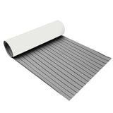 Plancher auto-adhésif en mousse de teck de 2.4M, revêtement de sol marin en mousse EVA, feuille de pont de bateau en Faux, accessoires marron noir